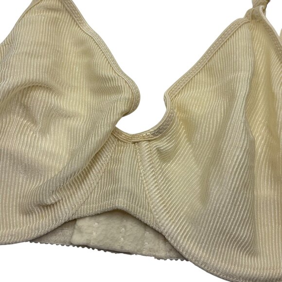 Vintage Von Raalte 38B Bra Beige Nylon/Spandex Lingerie Style 88434 - Picture 2 of 5